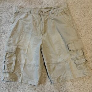 Alpine Design Shorts Mens 36 Beige 100% Cotton Utility Hiking Camping